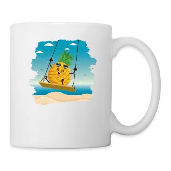 Pineapple Swing Design For Beach Lovers Pineapple - Mug - white - Right