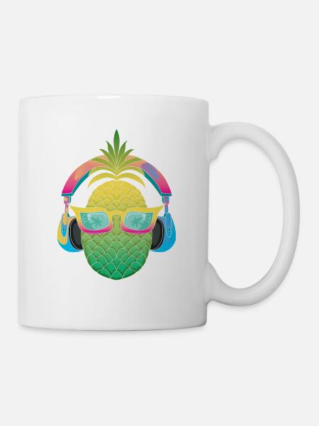 Pineapple design For beach lovers Pineapple - Mug - white