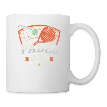 Padel Papa Padelschläger Ball Design Für Padel - Tasse - Weiß - Rechts