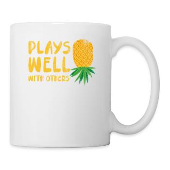 Plays well with other designs for beach lovers - Mug - white - Right