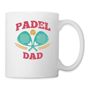 Padel Papa Padelschläger Ball Design Für Padel - Tasse - Weiß - Rechts