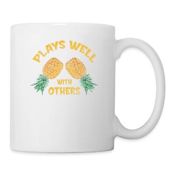 Plays well with other designs for beach lovers - Mug - white - Right