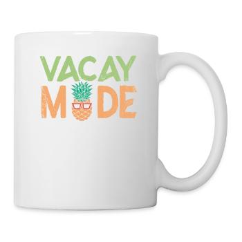 Vacay Mode Ananas Design Für Strandliebhaber - Tasse - Weiß - Rechts