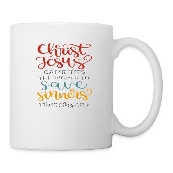 Christian Design Jesus kam, um zu retten - Tasse - Weiß - Rechts