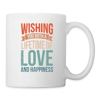 Je vous souhaite à tous les deux une vie d’amour pour - Mug blanc - blanc - Droite