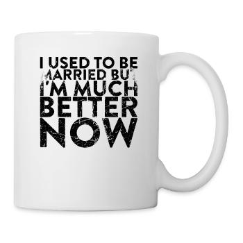 J’avais l’habitude d’être mariée, mais maintenant je me sens - Mug blanc - blanc - Droite