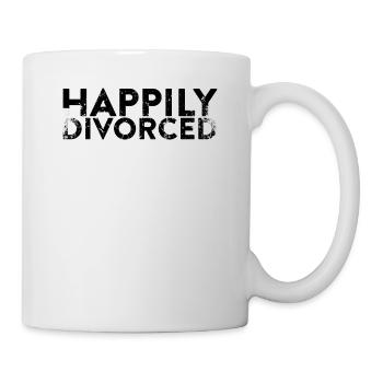 Happily divorced for divorce - Mug - white - Right