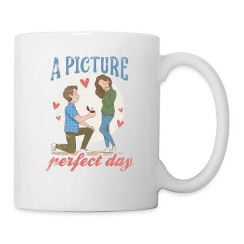 Ein Perfektes Tag-ehe-design Für Die Braut - Tasse - Weiß - Rechts