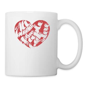 All because two people join the bride - Mug - white - Right