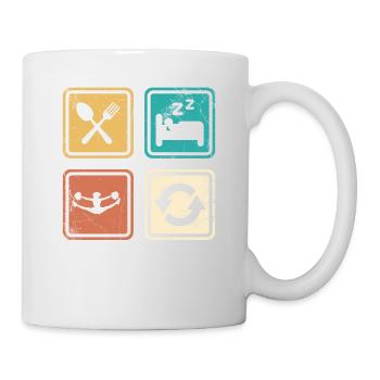 Tout sur ce design de base pour les pom-pom girls - Mug blanc - blanc - Droite