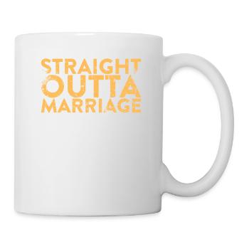 Mariage Direct Outta pour le divorce - Mug blanc - blanc - Droite