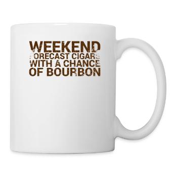 Wochenendprognose Zigarren Mit Bourbon-chance - Tasse - Weiß - Rechts