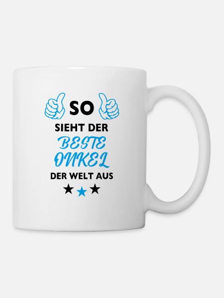 So sieht der beste Onkel der Welt aus - Tasse - Weiß