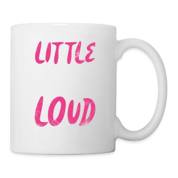Small and loud design for cheerleaders - Mug - white - Right