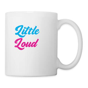 Small and loud design for cheerleaders - Mug - white - Right