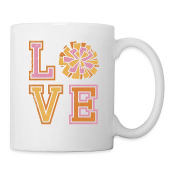 Liebesdesign Für Cheerleader Cheer Girls - Tasse - Weiß - Rechts
