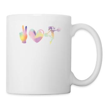 Peace Love Applause Design pour - Mug blanc - blanc - Droite