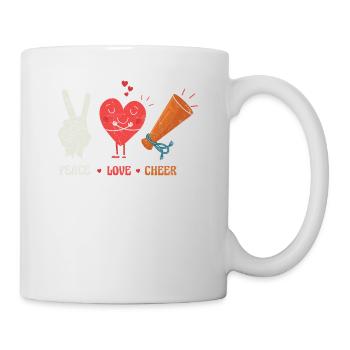 Friedensliebes-beifall-design Für - Tasse - Weiß - Rechts