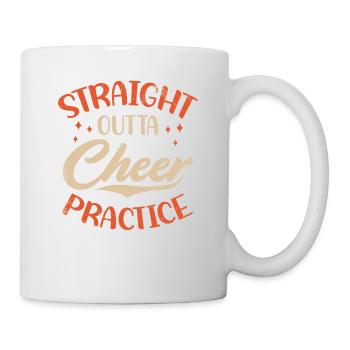 Straight Outta Cheer Practice pour les pom-pom girls - Mug blanc - blanc - Droite