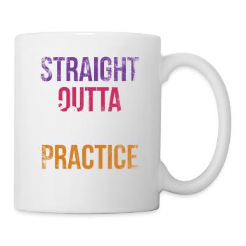 Straight Outta Cheer Practice pour les pom-pom girls - Mug blanc - blanc - Droite