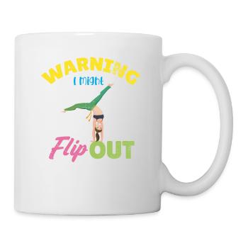 Warning: I could use the design for cheerleaders - Mug - white - Right