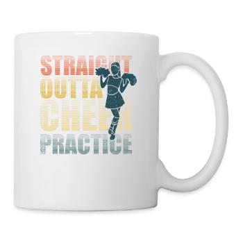 Straight Outta Cheer Practice pour les pom-pom girls - Mug blanc - blanc - Droite