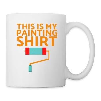 Ceci est ma conception de décorateur de chemise de peinture pour - Mug blanc - blanc - Droite