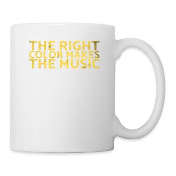La bonne couleur fait la conception musicale pour les peintres - Mug blanc - blanc - Droite