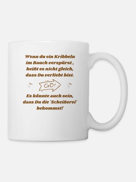 Picotements dans l’abdomen - Mug blanc - blanc