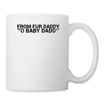 De papa en fourrure à bébé papa - Mug blanc - blanc - Droite