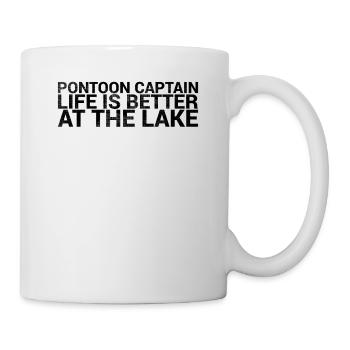 Capitaine ponton La vie est meilleure sur le moteur marin - Mug blanc - blanc - Droite