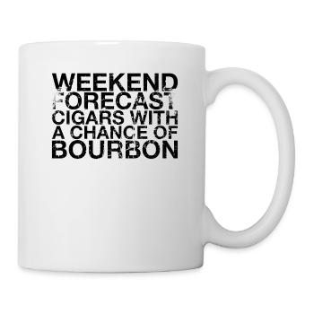 Wochenendprognose Zigarren Mit Bourbon-chance - Tasse - Weiß - Rechts