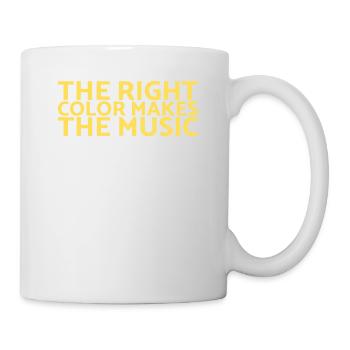 La bonne couleur fait la conception musicale pour les peintres - Mug blanc - blanc - Droite