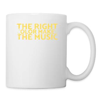 La bonne couleur fait la conception musicale pour les peintres - Mug blanc - blanc - Droite