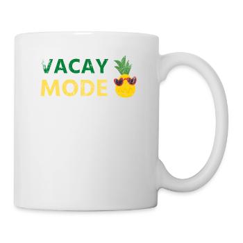 Vacay Mode Ananas Design Für Strandliebhaber - Tasse - Weiß - Rechts