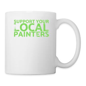 Support your local painter design for painters - Mug - white - Right