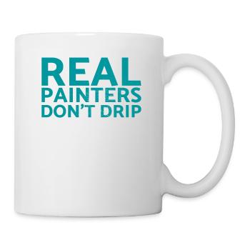 Real painters drop no design for painters - Mug - white - Right