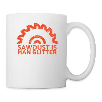 Sawdust is one glitter for carpenters - Mug - white - Right