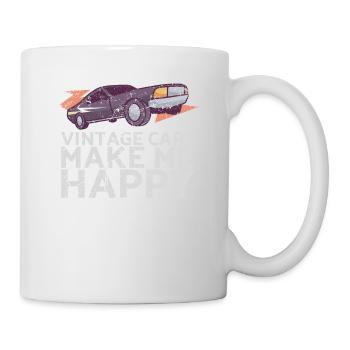 Oldtimer Machen Mich Glücklich Design Für Oldtimer - Tasse - Weiß - Rechts