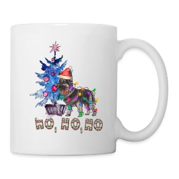 Weihnachtshund Schäferhund - Tasse - Weiß - Rechts