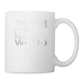 Il n’y a pas d’erreurs dans le travail du bois jusqu’à - Mug blanc - blanc - Droite