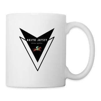 REITE JETZT - ATME SPÄTER - Nr. 2 Reitersprüche - Tasse - Weiß - Rechts