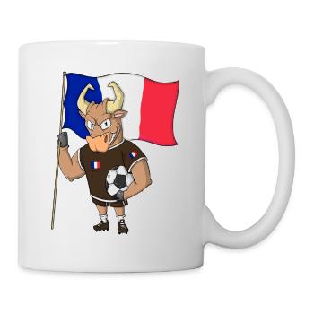 Taureau Fan France - Mug blanc - blanc - Droite