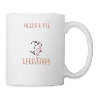 Alles gute im neuen Job du Verräter, Abschied - Tasse - Weiß - Rechts