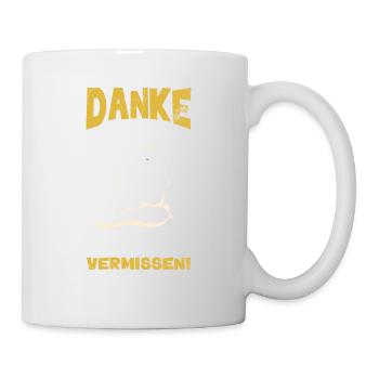 Danke für die Tollen Jahre, dein Team wird dich - Tasse - Weiß - Rechts