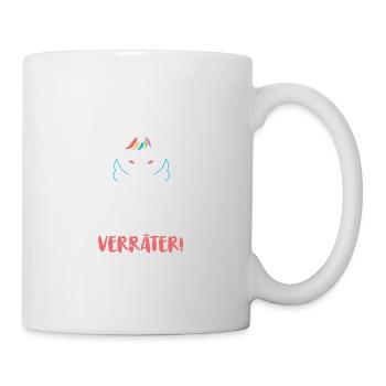 Alles gute im neuen Job du Verräter, Abschied - Tasse - Weiß - Rechts