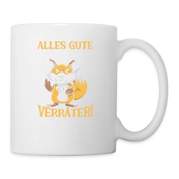 Alles gute im neuen Job du Verräter, Abschied - Tasse - Weiß - Rechts
