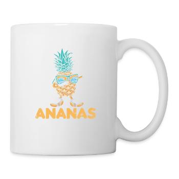 Das ist mein Ananas Kostüm, Ananas - Tasse - Weiß - Rechts