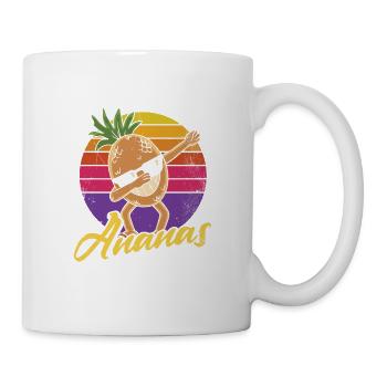 Das ist mein Ananas Kostüm, Ananas - Tasse - Weiß - Rechts