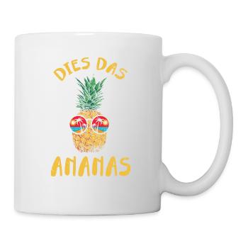 Dies das Ananas - Tasse - Weiß - Rechts